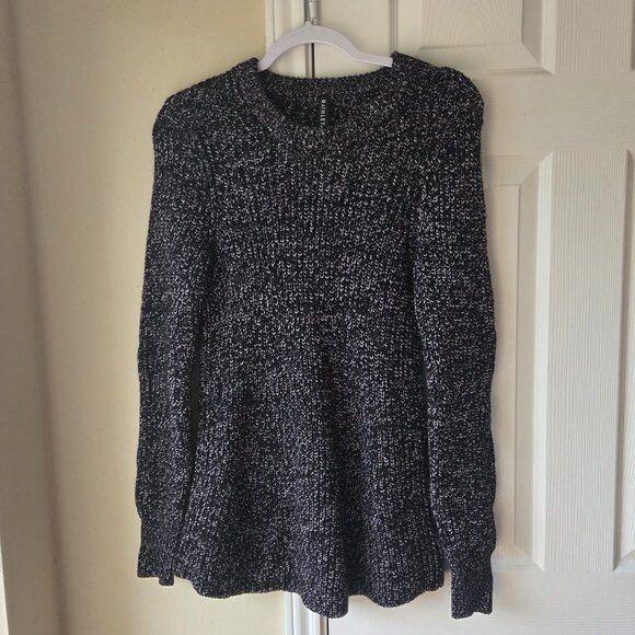 Athleta Sweaters - Athleta Sweater M Sierra Crew Black Wool Sweater NWOT